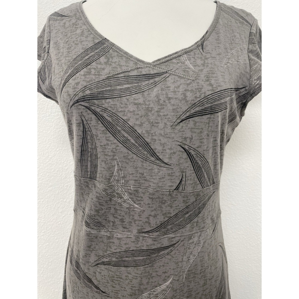 Merrell Opti-Wick Dress Women's Small Grey ShortCap Sleeve V Neck Lined Athletic - Picture 3 of 15